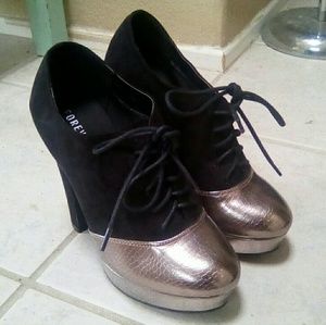Forever 21 bootie heels shoes prom Sz 7
